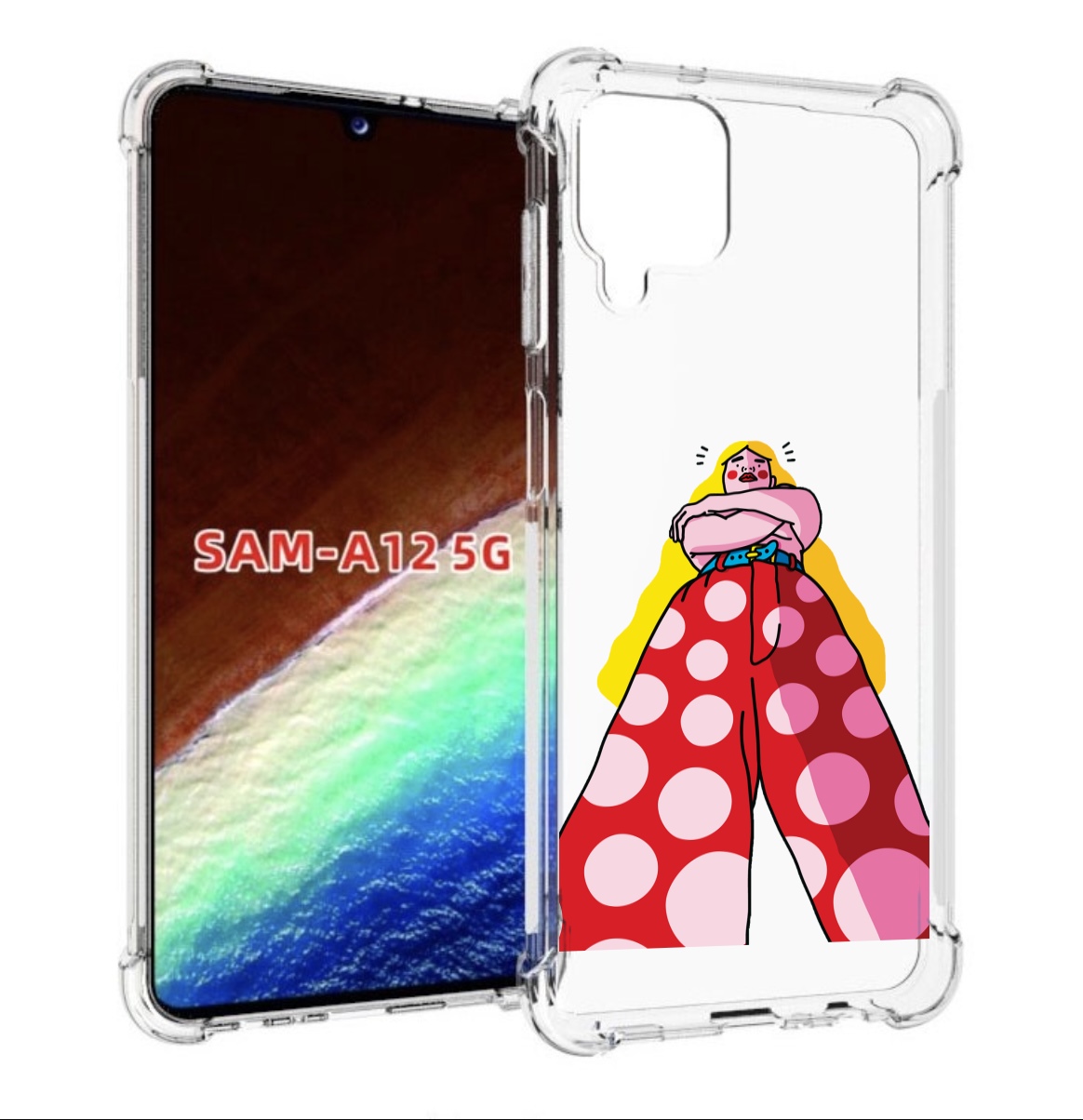 

Чехол MyPads высокая-девушка для Samsung Galaxy A12 (SM-A125F) 2020/21/A12 Nacho SM-A127F, Прозрачный, Tocco