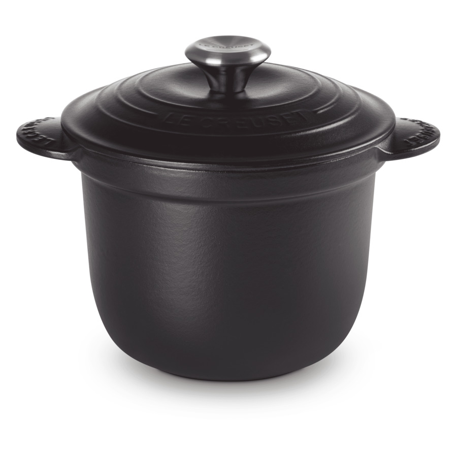 фото Кокот для риса с керамической вставкой le creuset every 2 л, 18 см, черный, чугун