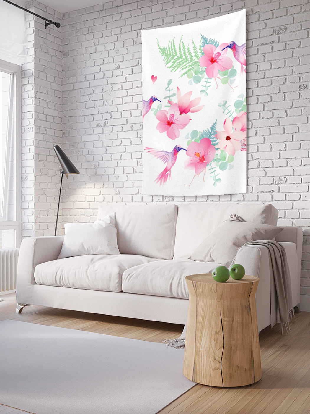

Вертикальное фотопанно на стену JoyArty Труды колибри 100x150 см, Труды колибри