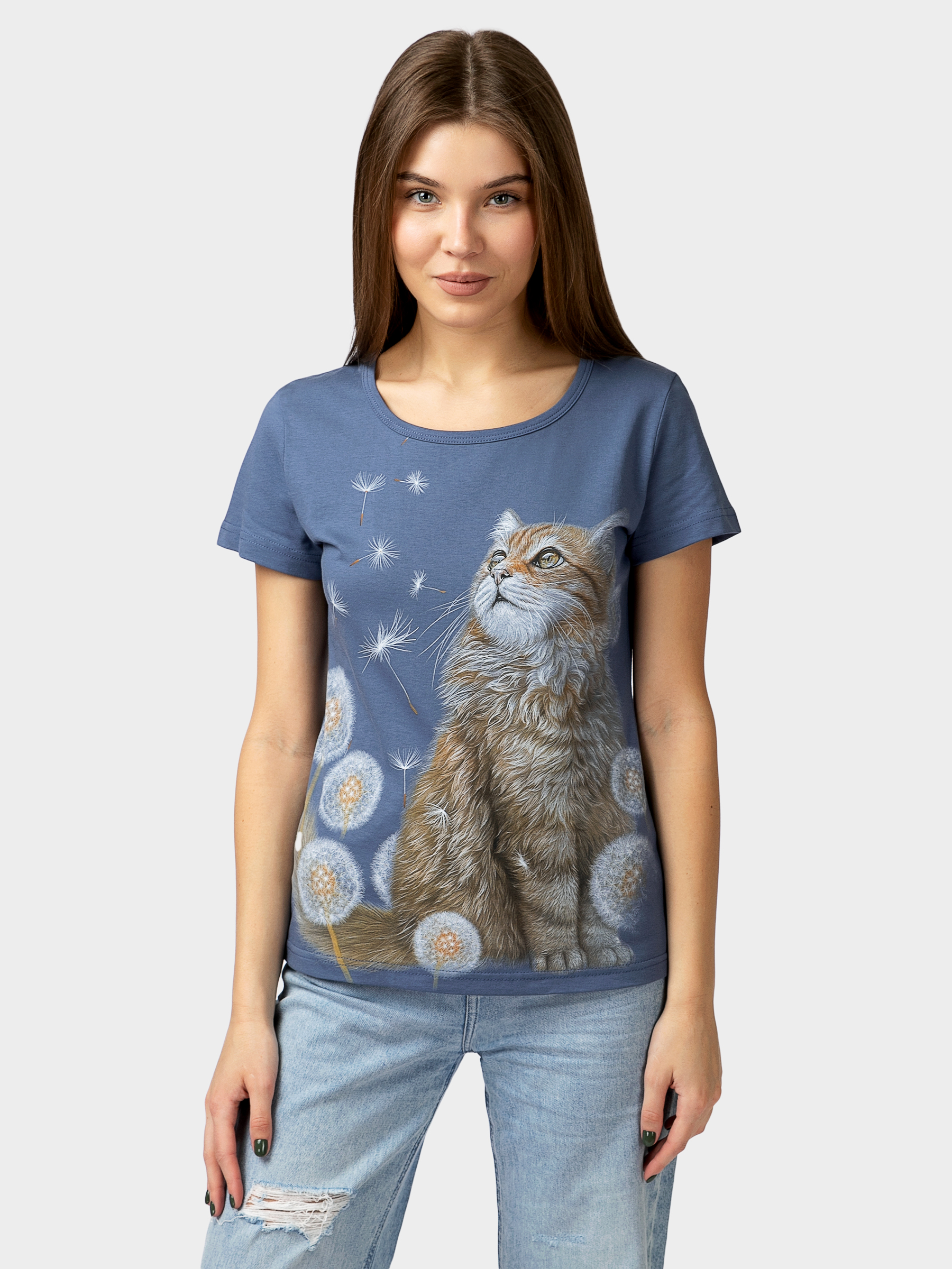 

Футболка женская MF 1-8 голубая L, 1-8