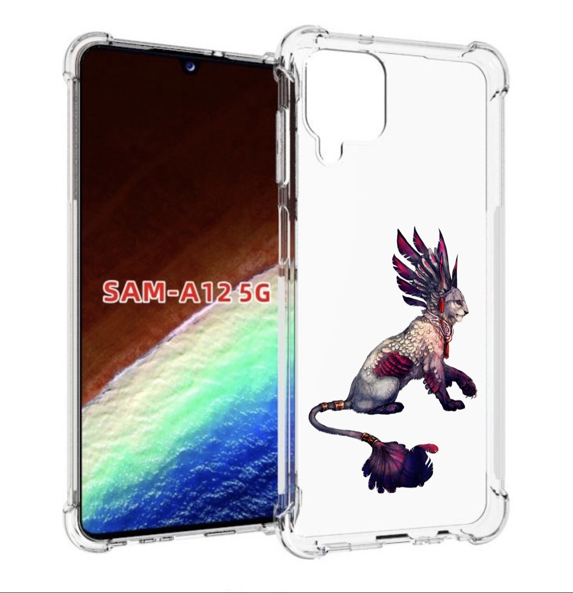 

Чехол MyPads волшебная-пума для Samsung Galaxy A12 (SM-A125F) 2020/21/A12 Nacho SM-A127F, Прозрачный, Tocco