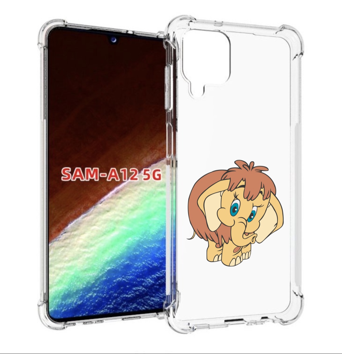 

Чехол MyPads волосатый-слоник детский для Samsung Galaxy A12 (SM-A125F) 2020/21, Прозрачный, Tocco