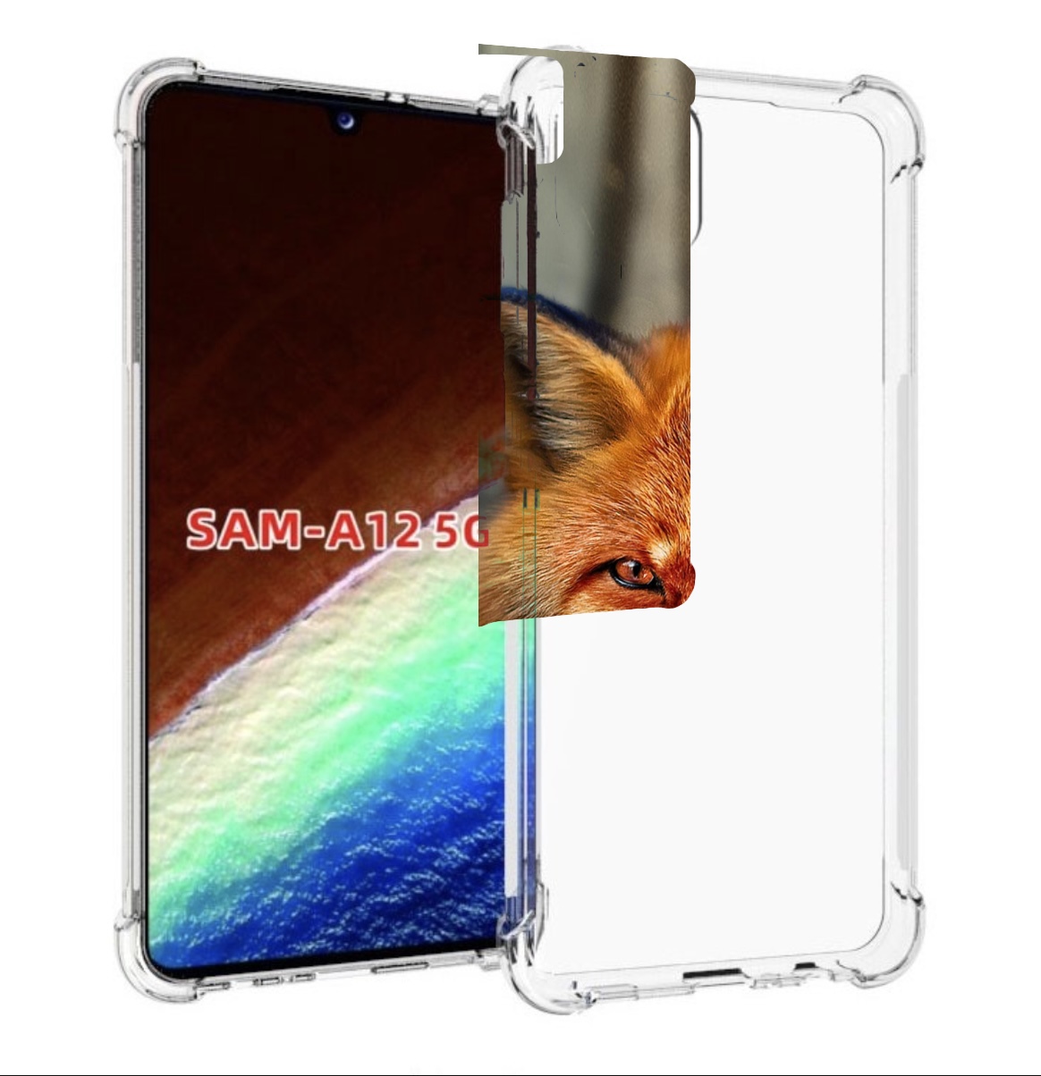 

Чехол MyPads волк-лиса для Samsung Galaxy A12 (SM-A125F) 2020/21/A12 Nacho SM-A127F, Прозрачный, Tocco