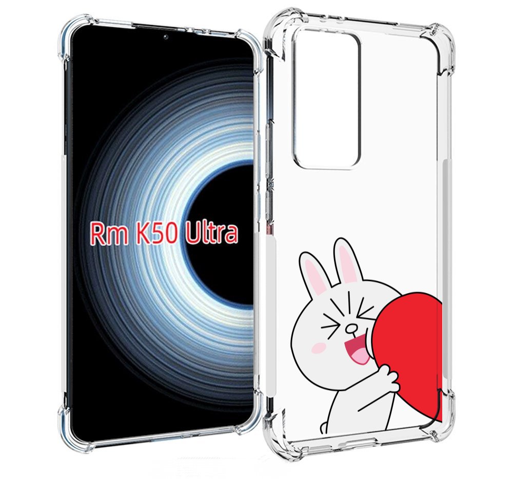 Чехол MyPads зайчик-с-полуседрцем для Xiaomi 12T / Redmi K50 Ultra