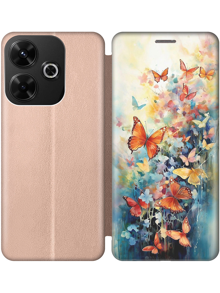 

Чехол-книжка на Xiaomi Redmi 13 / Redmi Note 13R, Poco M6 4g с принтом золотой 807953, Золотистый;желтый;красный;синий, 783988691