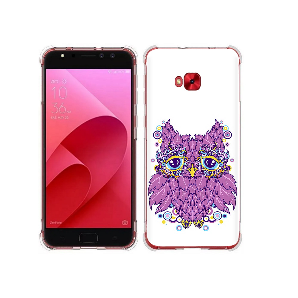 

Чехол MyPads Tocco для Asus ZenFone 4 Selfie Розовая сова (PT76274.652.147), Прозрачный, Tocco