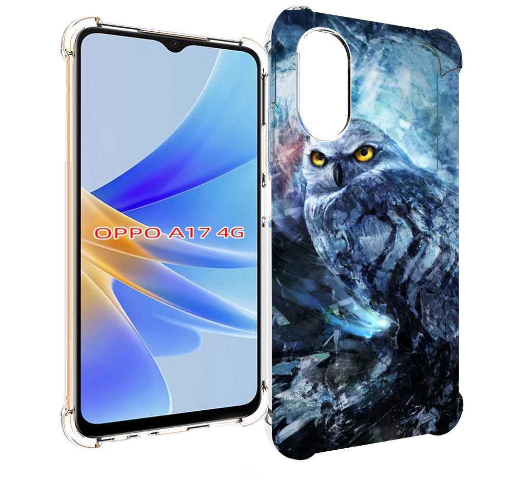 

Чехол MyPads замороженная-сова для OPPO A17, Прозрачный, Tocco