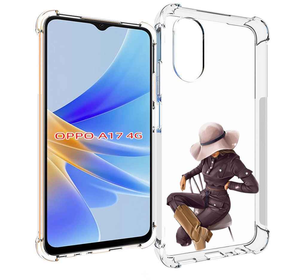 

Чехол MyPads загадочная-девушка-в-костюме женский для OPPO A17, Прозрачный, Tocco