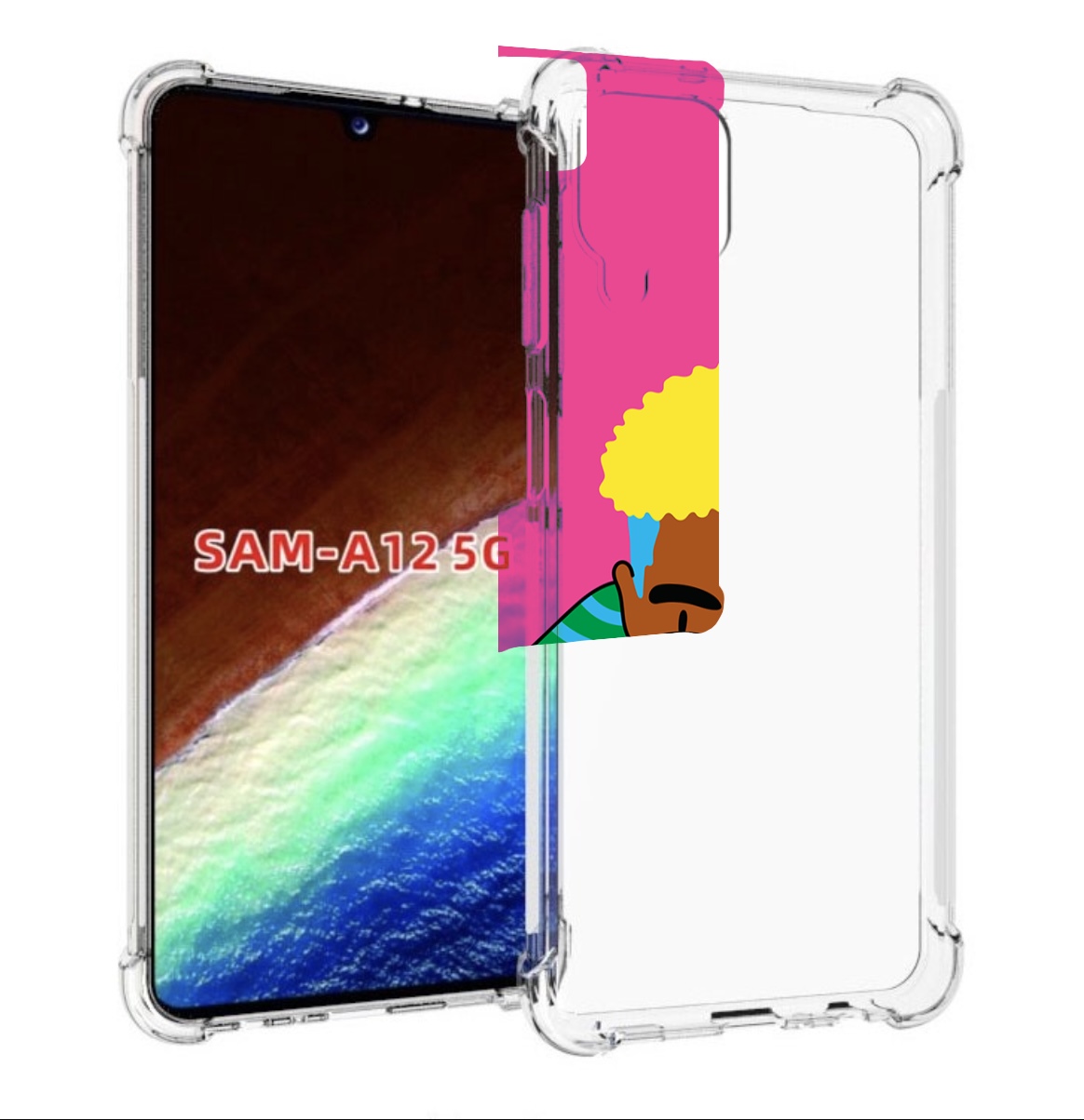 

Чехол MyPads бразилец для Samsung Galaxy A12 (SM-A125F) 2020/21/A12 Nacho SM-A127F, Прозрачный, Tocco