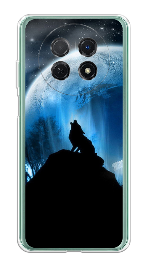 

Чехол на Huawei Nova Y91 "Волк 2", Синий;черный;белый, 6121650-1
