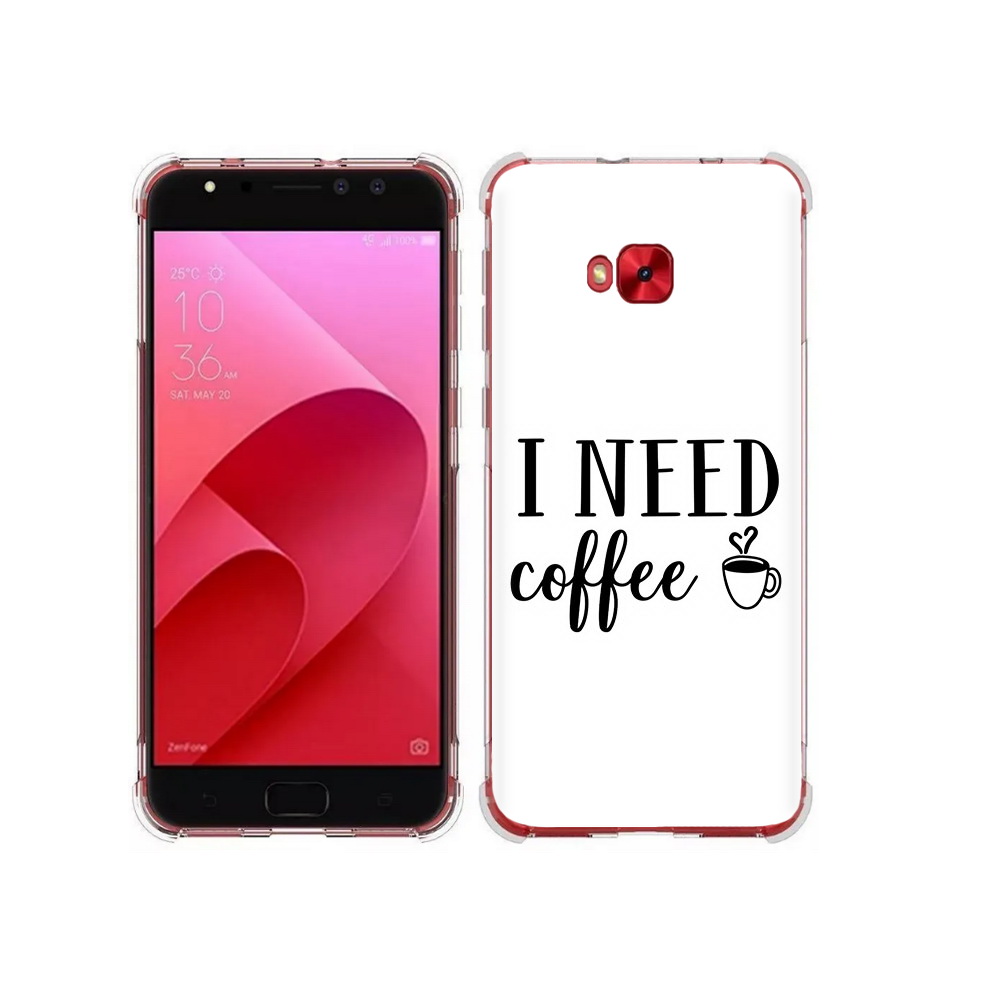 Чехол MyPads Tocco для Asus ZenFone 4 Selfie Мне нужен кофе (PT76274.652.121)