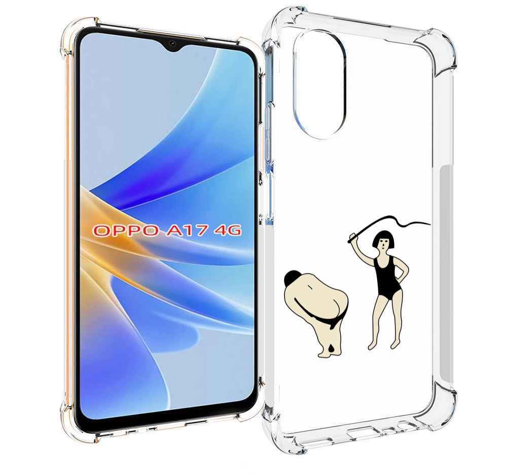 

Чехол MyPads женщина-наказывает для OPPO A17, Прозрачный, Tocco