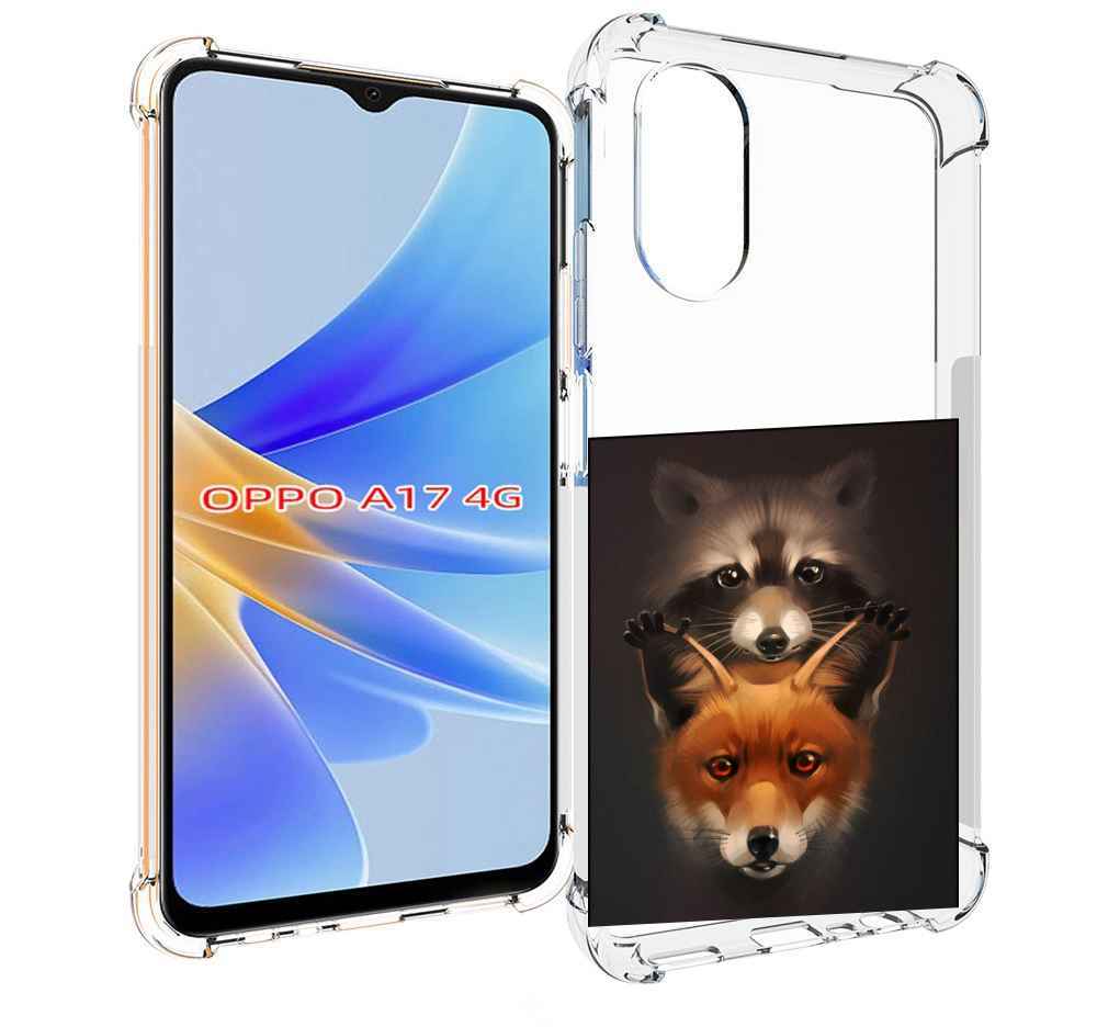 

Чехол MyPads енотик-лисенок для OPPO A17, Прозрачный, Tocco