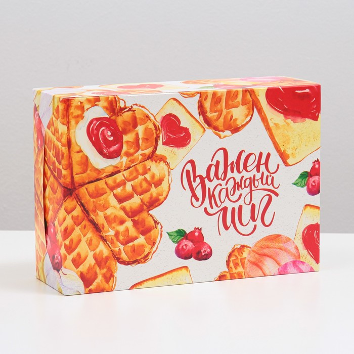 

Коробка складная "Важен каждый миг", 16 х 23 х 7,5 см