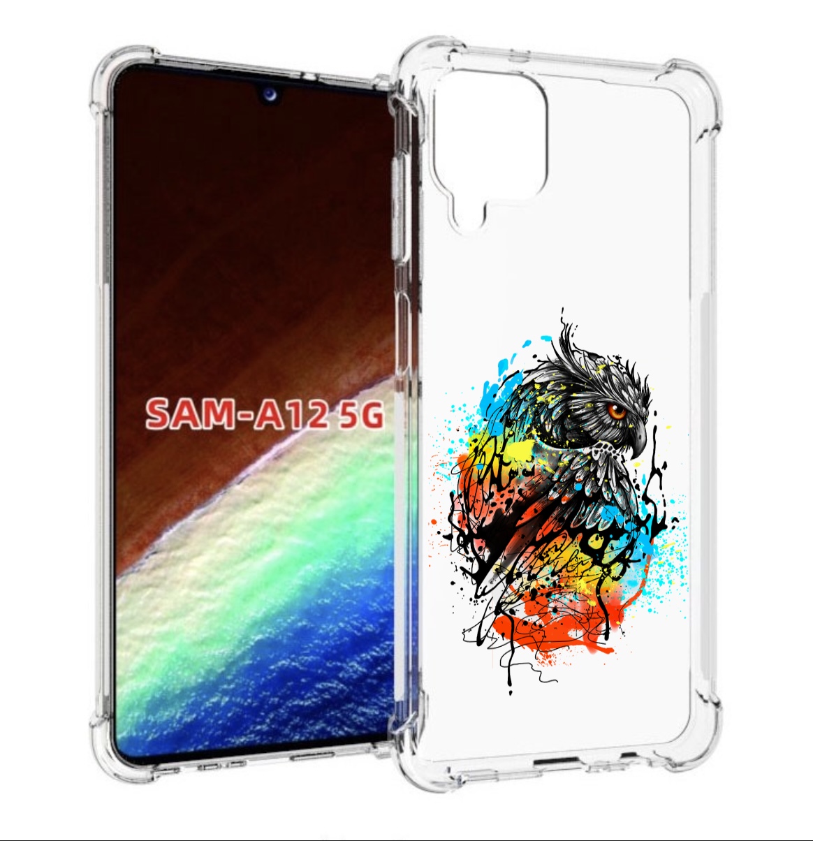 

Чехол MyPads Творческая сова для Samsung Galaxy A12 (SM-A125F) 2020/21/A12 Nacho SM-A127F, Прозрачный, Tocco