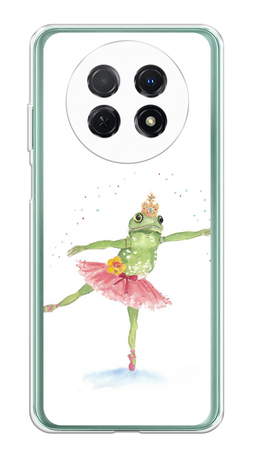 

Чехол на Huawei Nova Y91 "Лягушка-балерина", Зеленый, 6121650-4