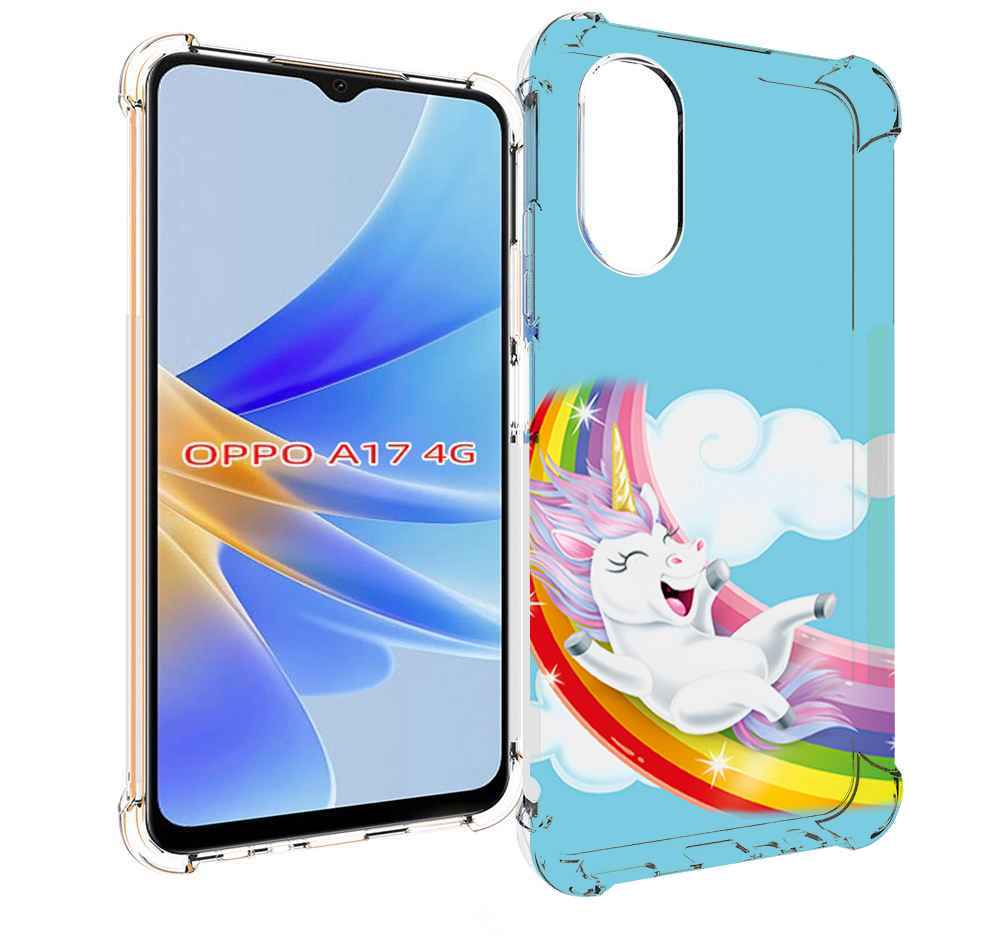 

Чехол MyPads единорог-на-радуге для OPPO A17, Прозрачный, Tocco