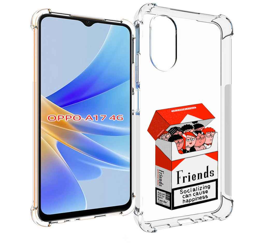 

Чехол MyPads друзья для OPPO A17, Прозрачный, Tocco