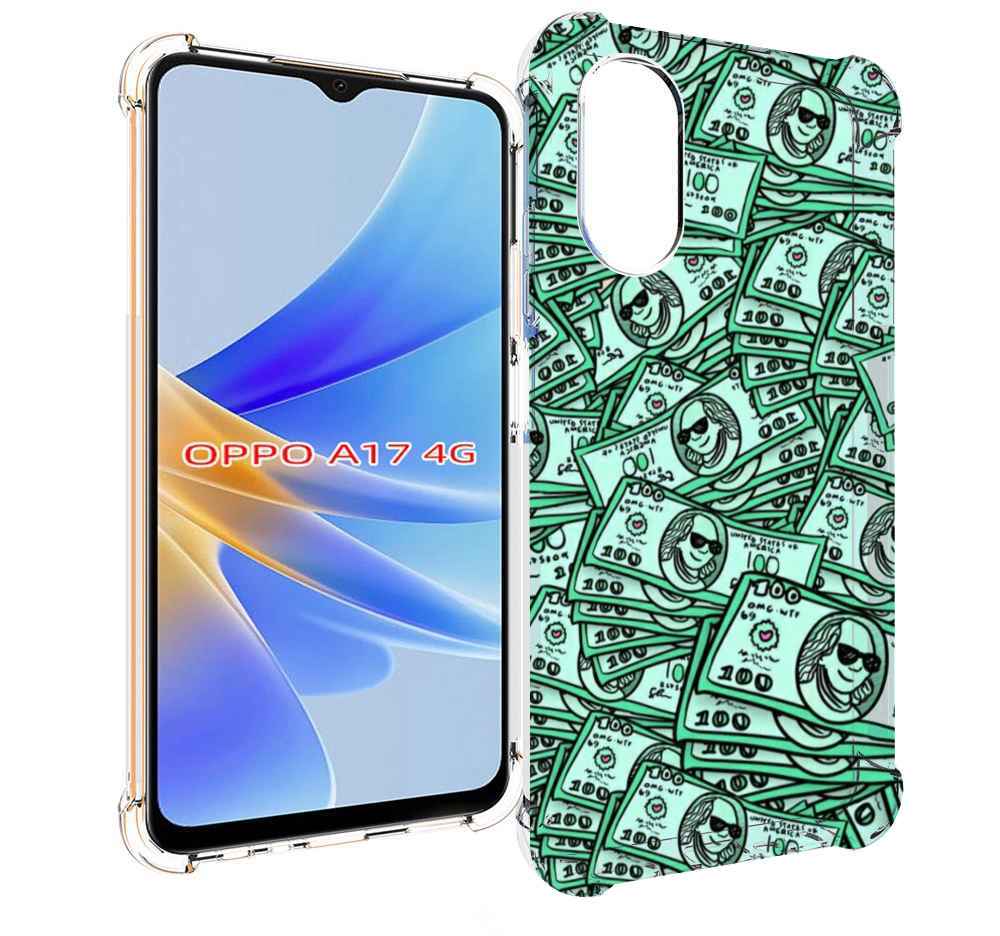 

Чехол MyPads доллары картинка для OPPO A17, Прозрачный, Tocco