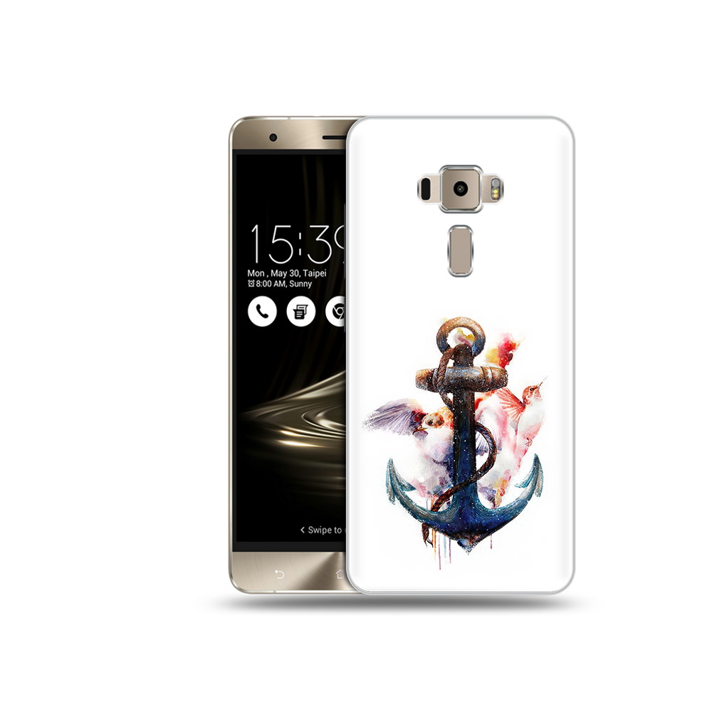 

Чехол MyPads Tocco для Asus ZenFone 3 Neo (ZE520KL) якорь с птицами (PT38045.651.703), Прозрачный, Tocco