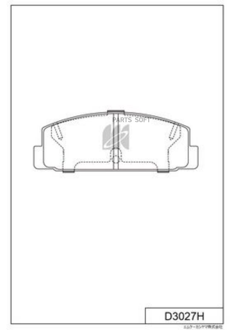 

Колодки Тормозные Дисковые Задние Mazda 6 02-13 D3027h Kashiyama арт. D3027H
