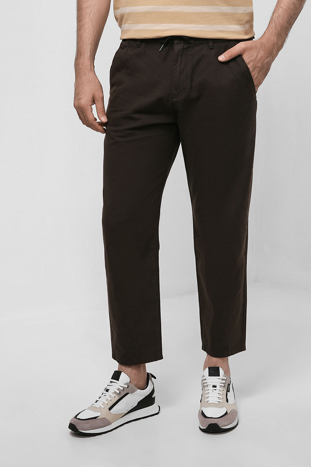 

Брюки мужские Esprit Casual 032EE2B303 коричневые 32/32, Коричневый, 032EE2B303