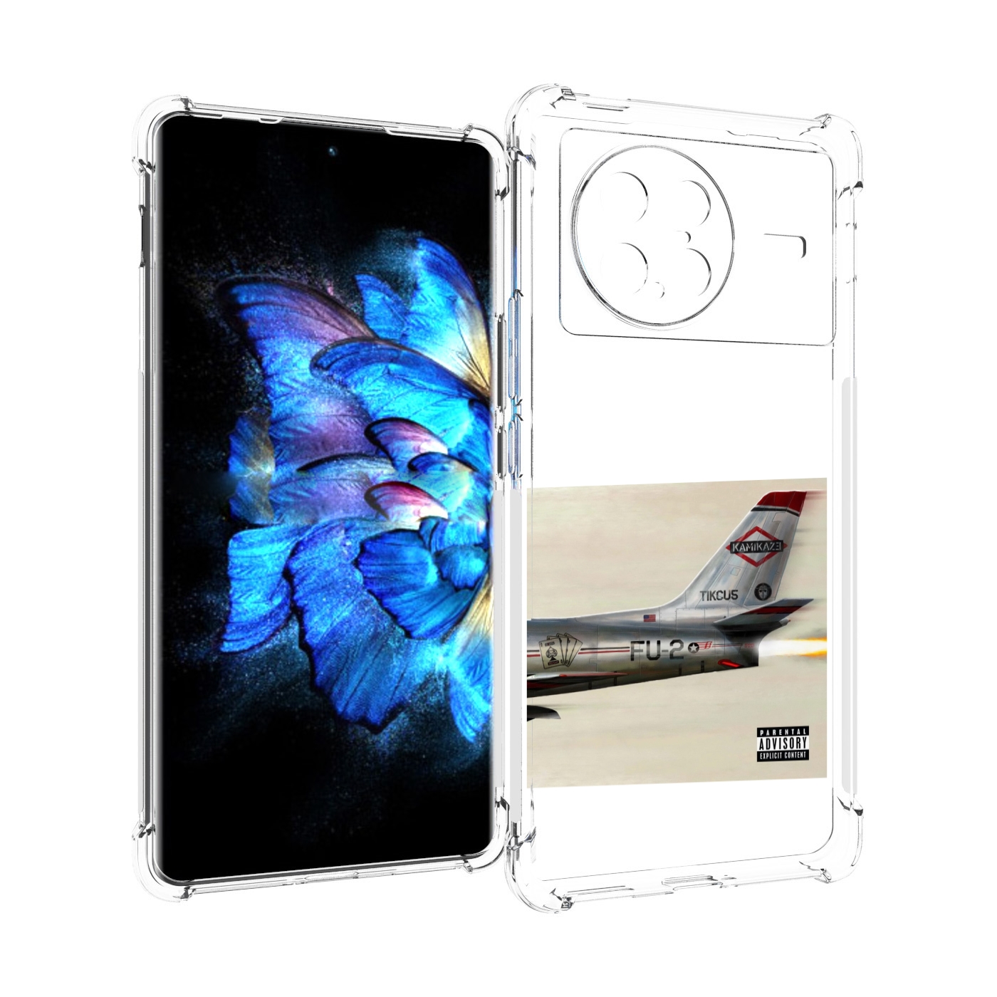 

Чехол MyPads KAMIKAZE Eminem для Vivo X Note 5G, Прозрачный, Tocco