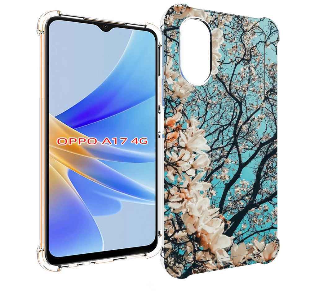 

Чехол MyPads дерево-с-цветочками для OPPO A17, Прозрачный, Tocco