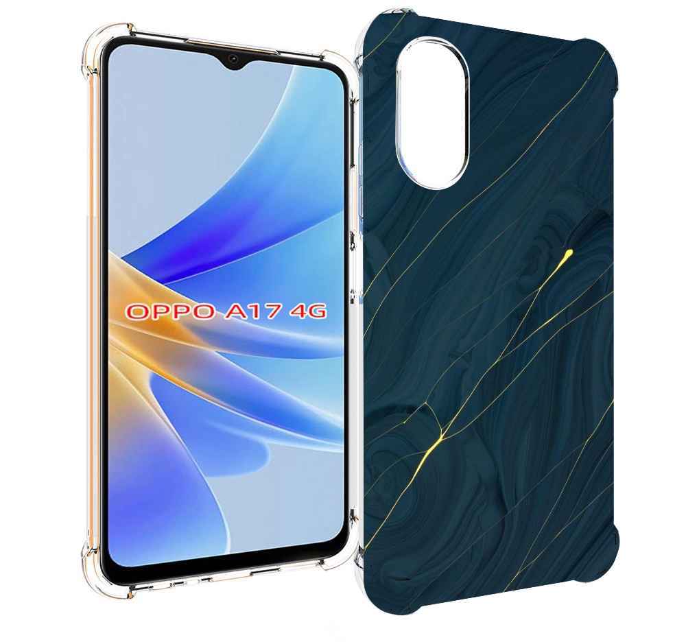 

Чехол MyPads дерево с золотыми трещинами для OPPO A17, Прозрачный, Tocco