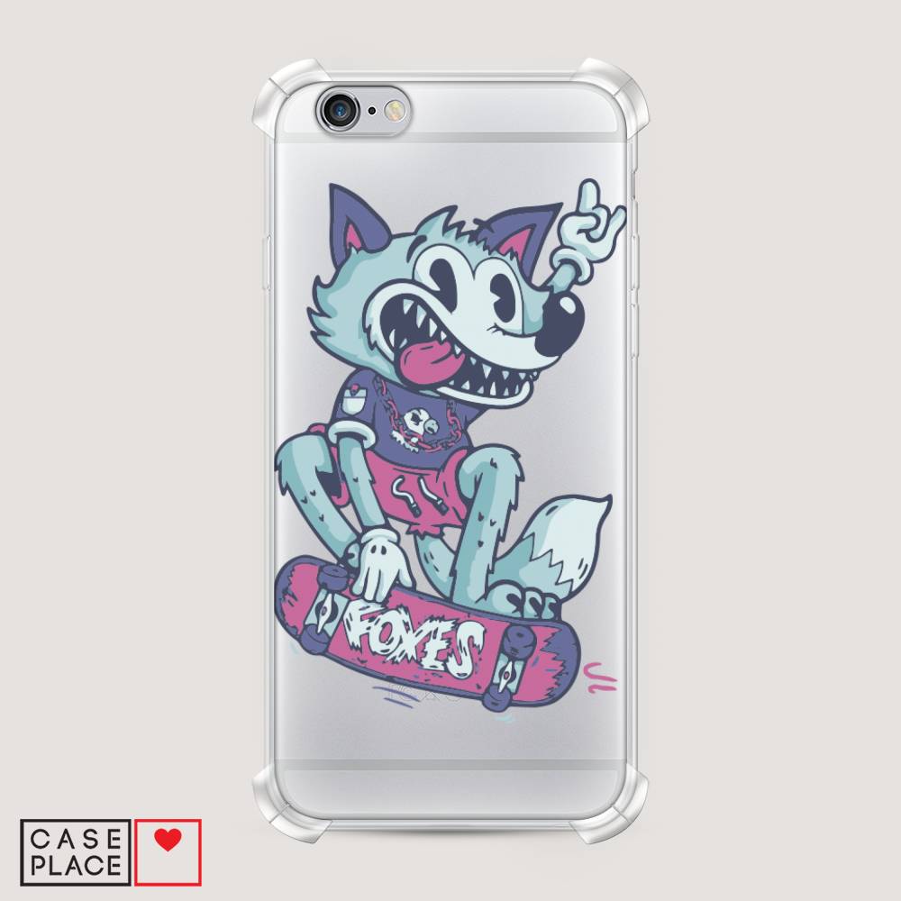 

Чехол Awog на Apple iPhone 6 / Айфон 6 "Foxes", Разноцветный, 10451-1