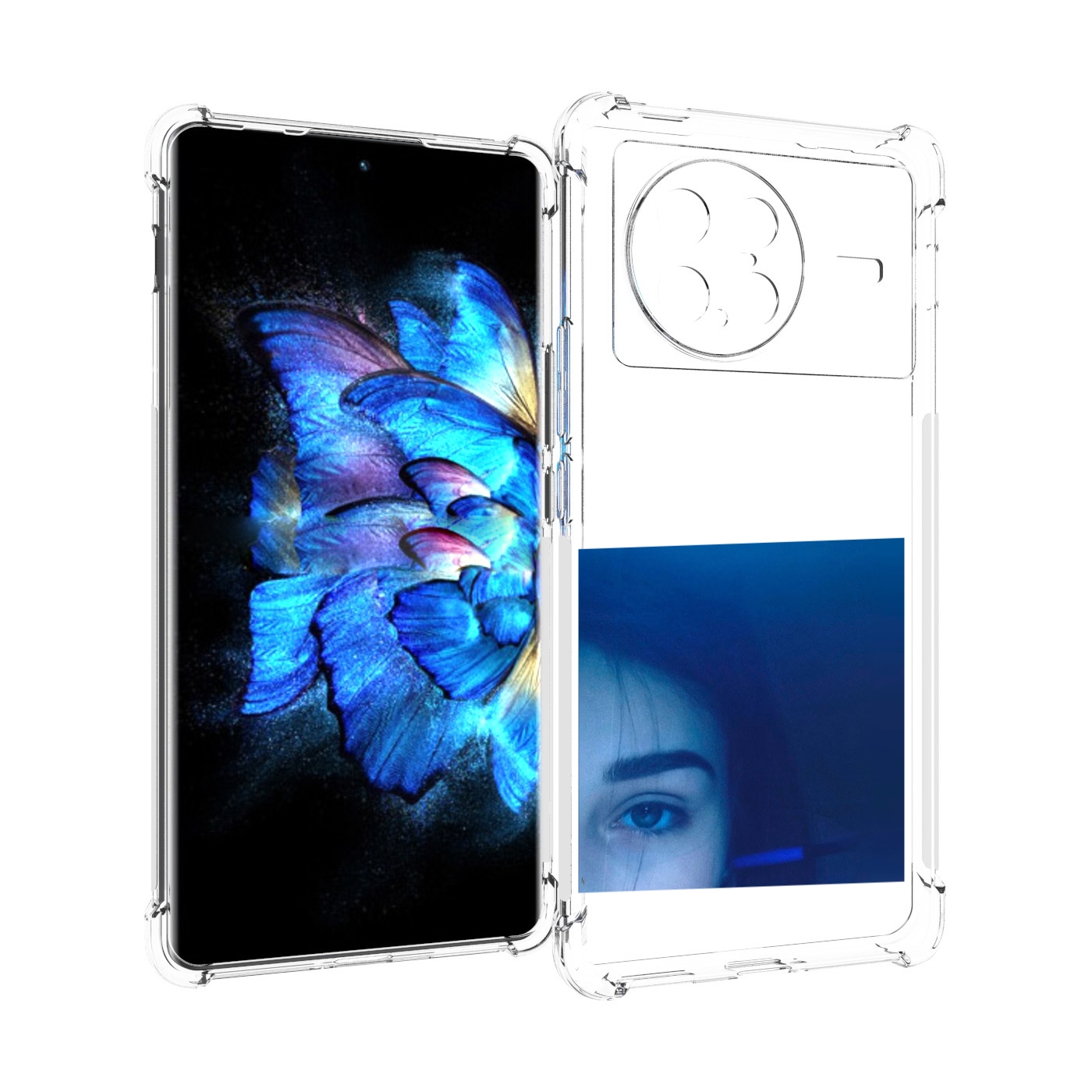 

Чехол MyPads Hate Love face для Vivo X Note 5G, Прозрачный, Tocco