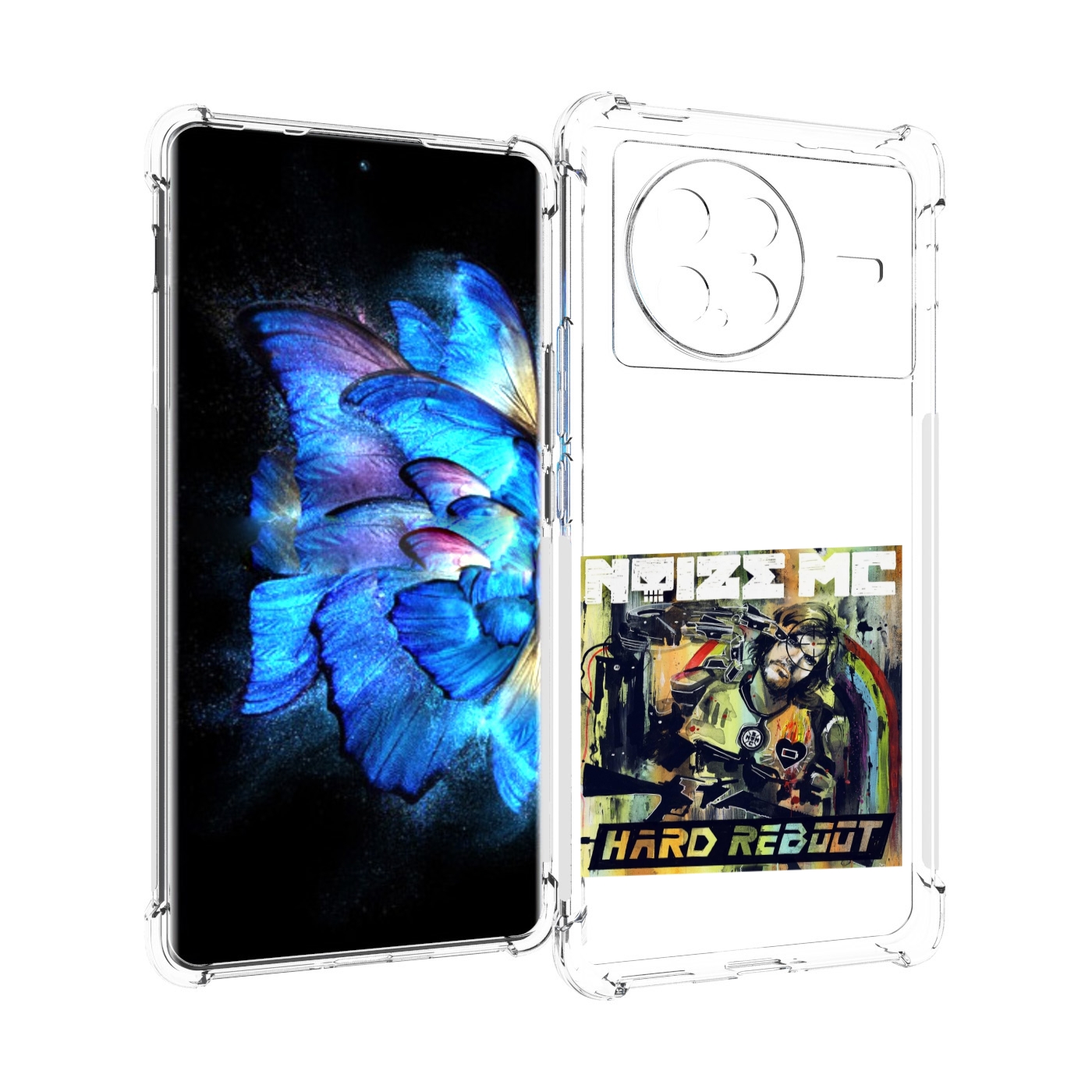 

Чехол MyPads Hard Reboot Noize MC для Vivo X Note 5G, Прозрачный, Tocco