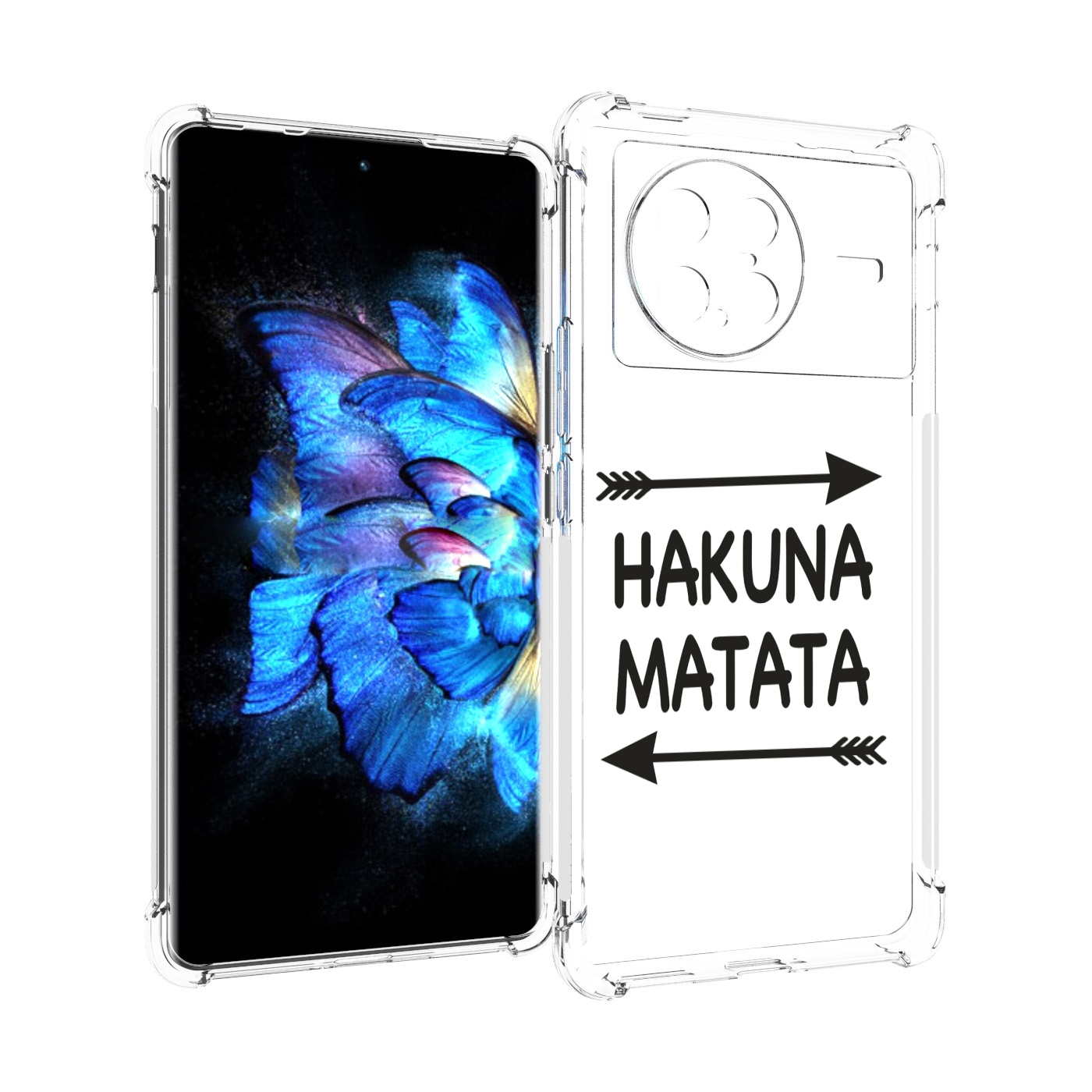

Чехол MyPads Hakuna-Matata для Vivo X Note 5G, Прозрачный, Tocco
