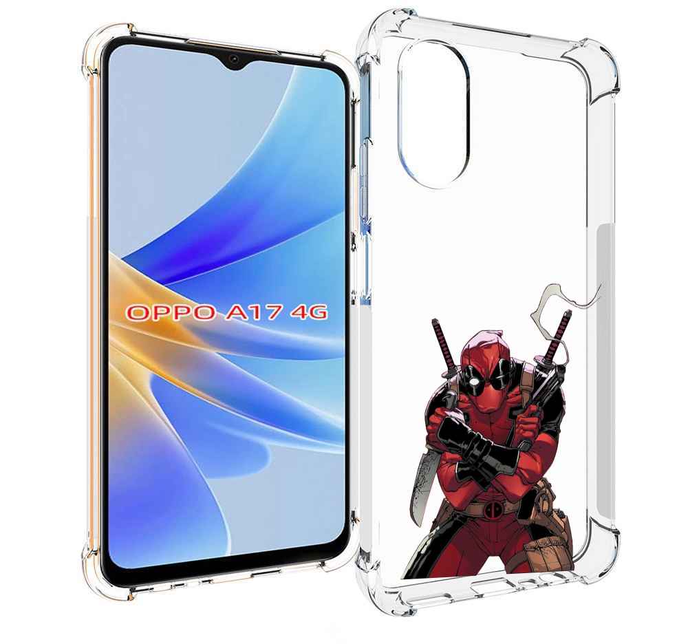 

Чехол MyPads дедпул-подмигивает для OPPO A17, Прозрачный, Tocco