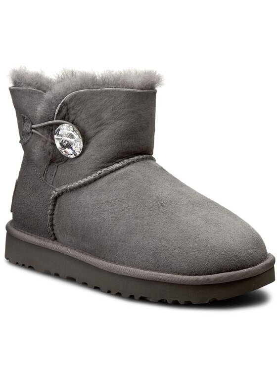 

Ботинки W Mini Bailey Button Bling 1016554 Ugg серый 36 EU, W Mini Bailey Button Bling 1016554