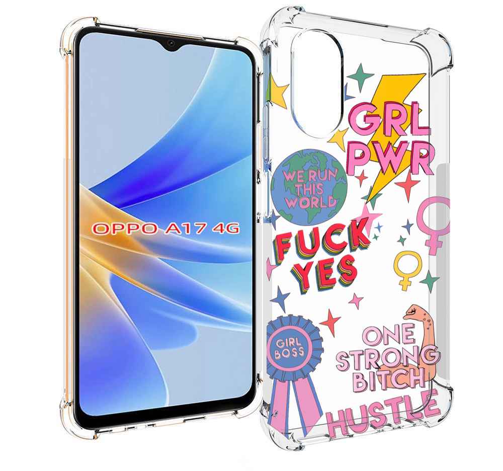 

Чехол MyPads девушки-боссы женский для OPPO A17, Прозрачный, Tocco