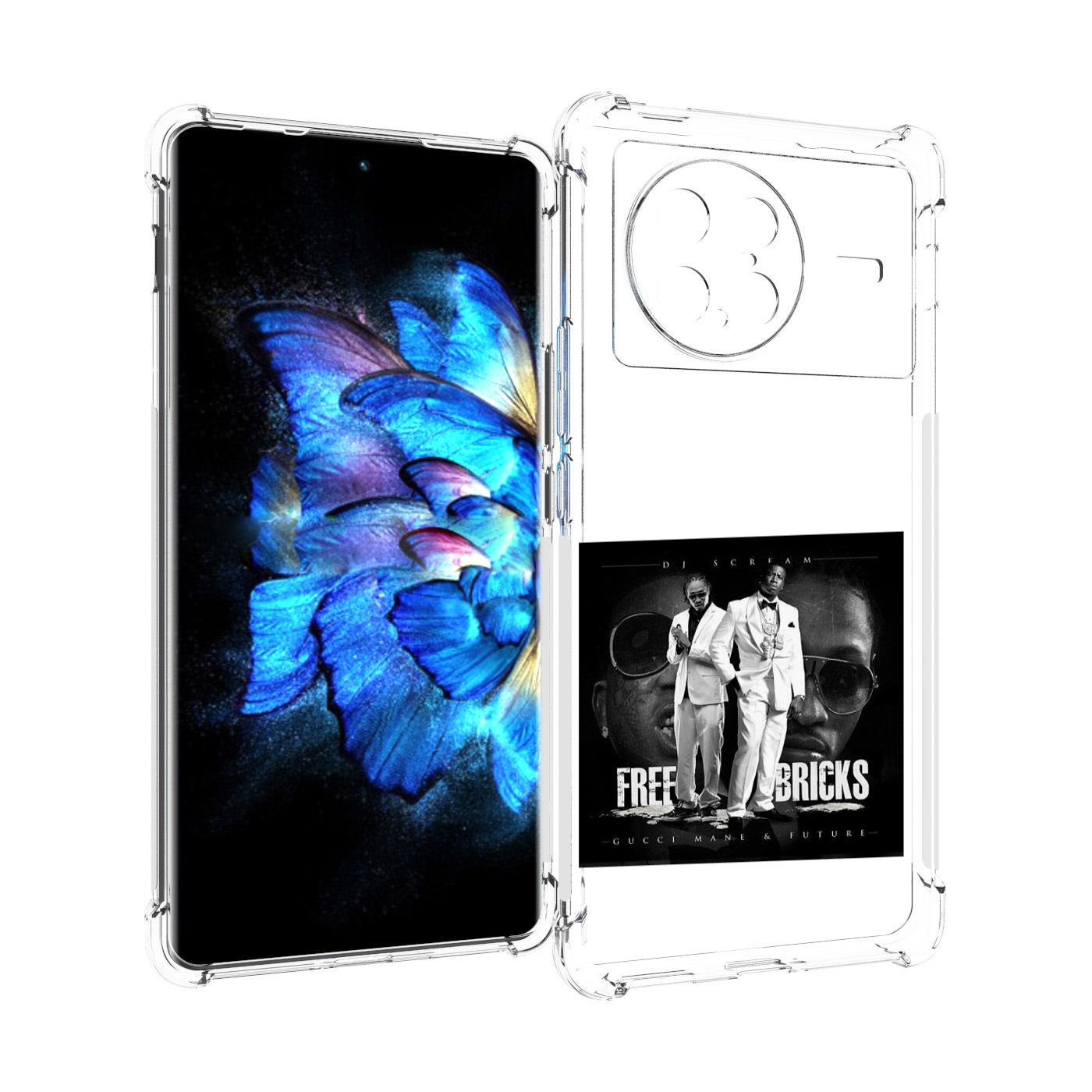 

Чехол MyPads Gucci Mane & Future - Free Bricks для Vivo X Note 5G, Прозрачный, Tocco