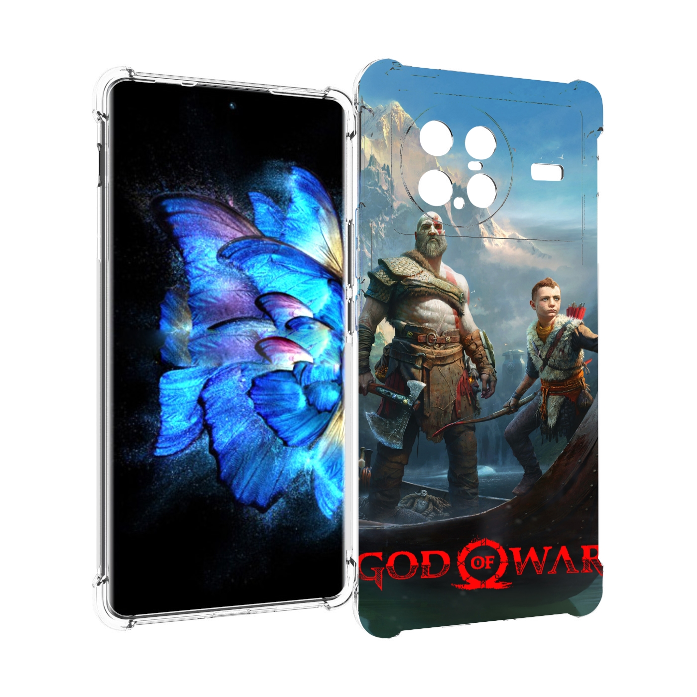 

Чехол MyPads God Of War Кратос Атрей для Vivo X Note 5G, Прозрачный, Tocco