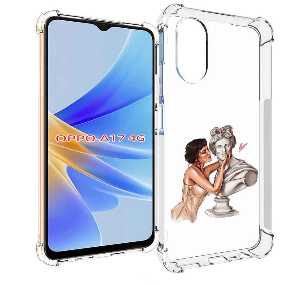 

Чехол MyPads девушка-со-статуей женский для OPPO A17, Прозрачный, Tocco