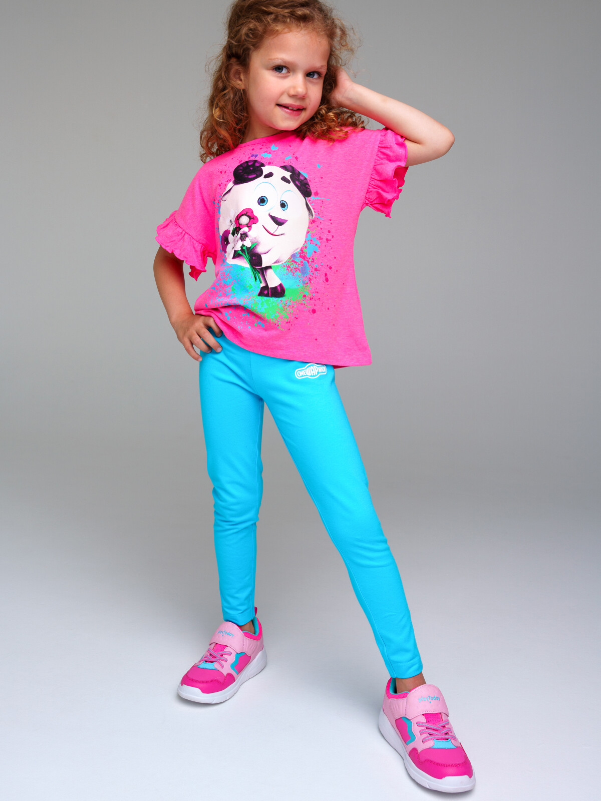 

Фуфайка трикотажная для девочек PlayToday (футболка), фуксия, 104, Розовый, 32342185