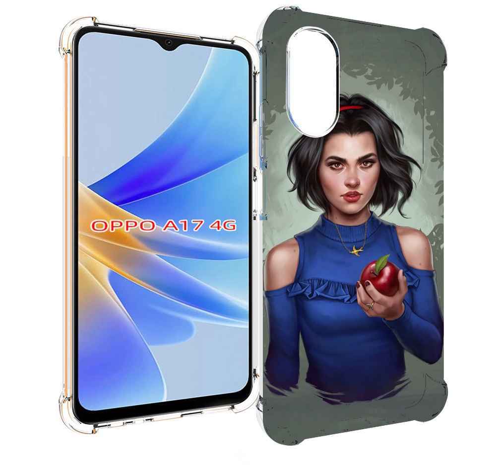 

Чехол MyPads девушка-с-яблоком женский для OPPO A17, Прозрачный, Tocco