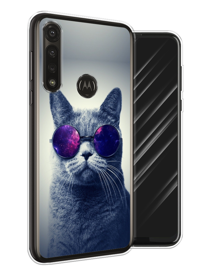 

Чехол Awog на Motorola Moto G Power 2020 "Космический кот", Разноцветный, 242650-1