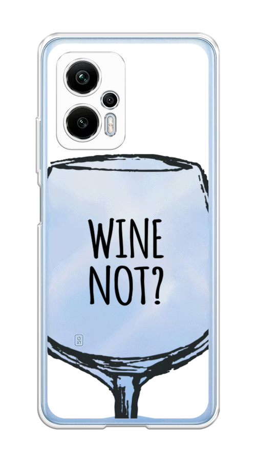 

Чехол на Xiaomi Redmi Note 12T Pro "Wine not white", Белый, 319150-6