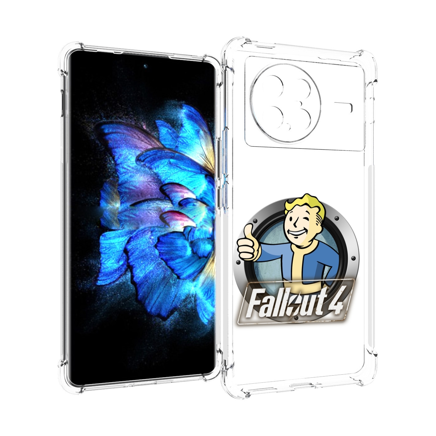 

Чехол MyPads Fallout-4 для Vivo X Note 5G, Прозрачный, Tocco