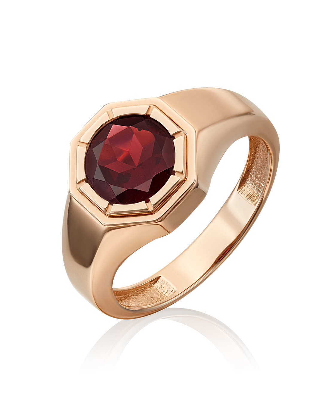 

Кольцо из золота р. , PLATINA jewelry 01-5324-00-204-1110-46, гранат, 01-5324-00-204-1110-46