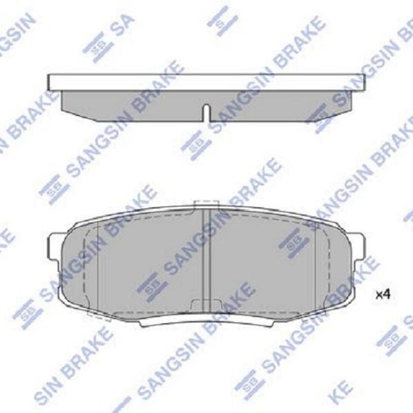 

Тормозные колодки Sangsin brake задние для Lexus LX570/Youoya Land Cruiser 200 07- sp1382