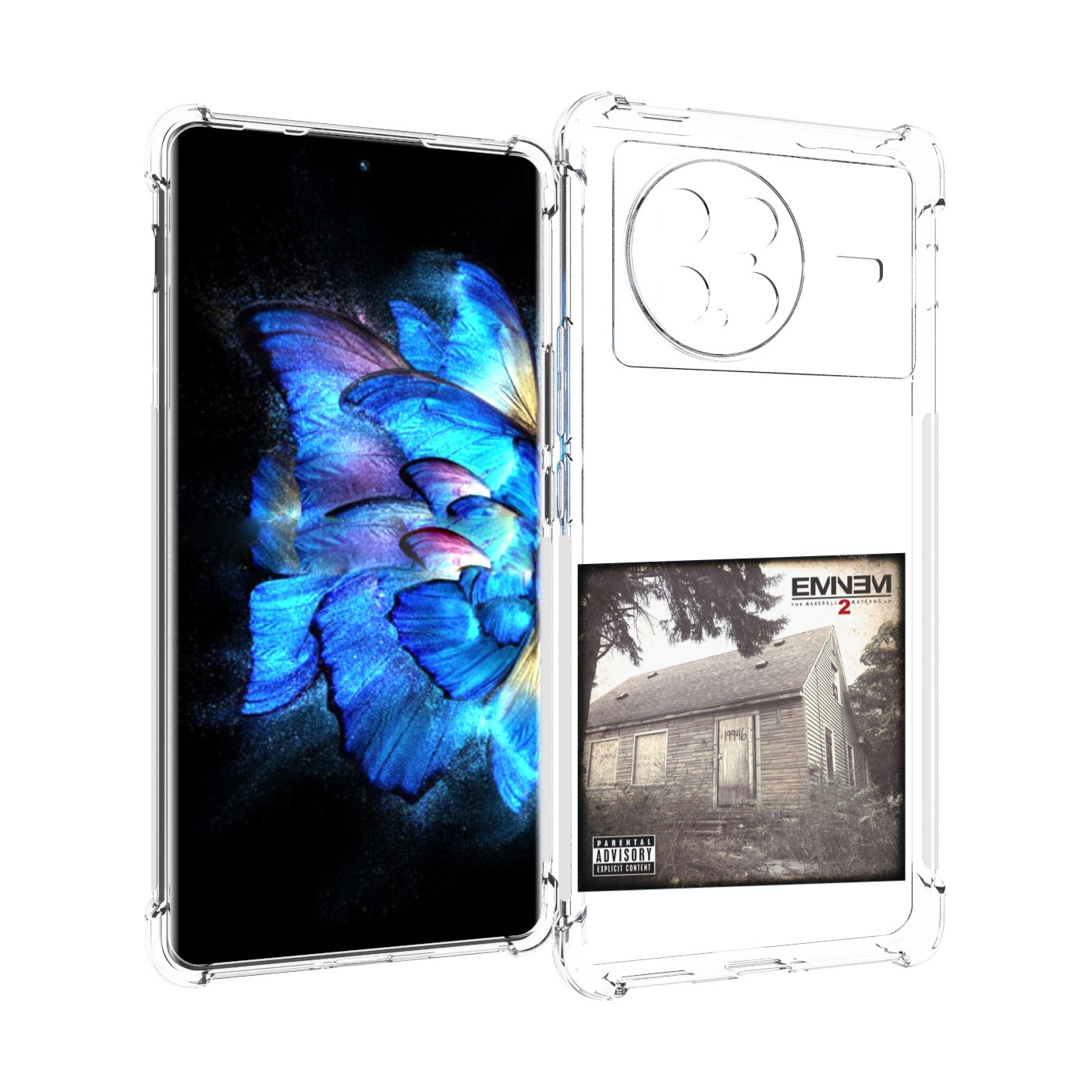 

Чехол MyPads Eminem THE MARSHALL MATHERS LP 2 для Vivo X Note 5G, Прозрачный, Tocco