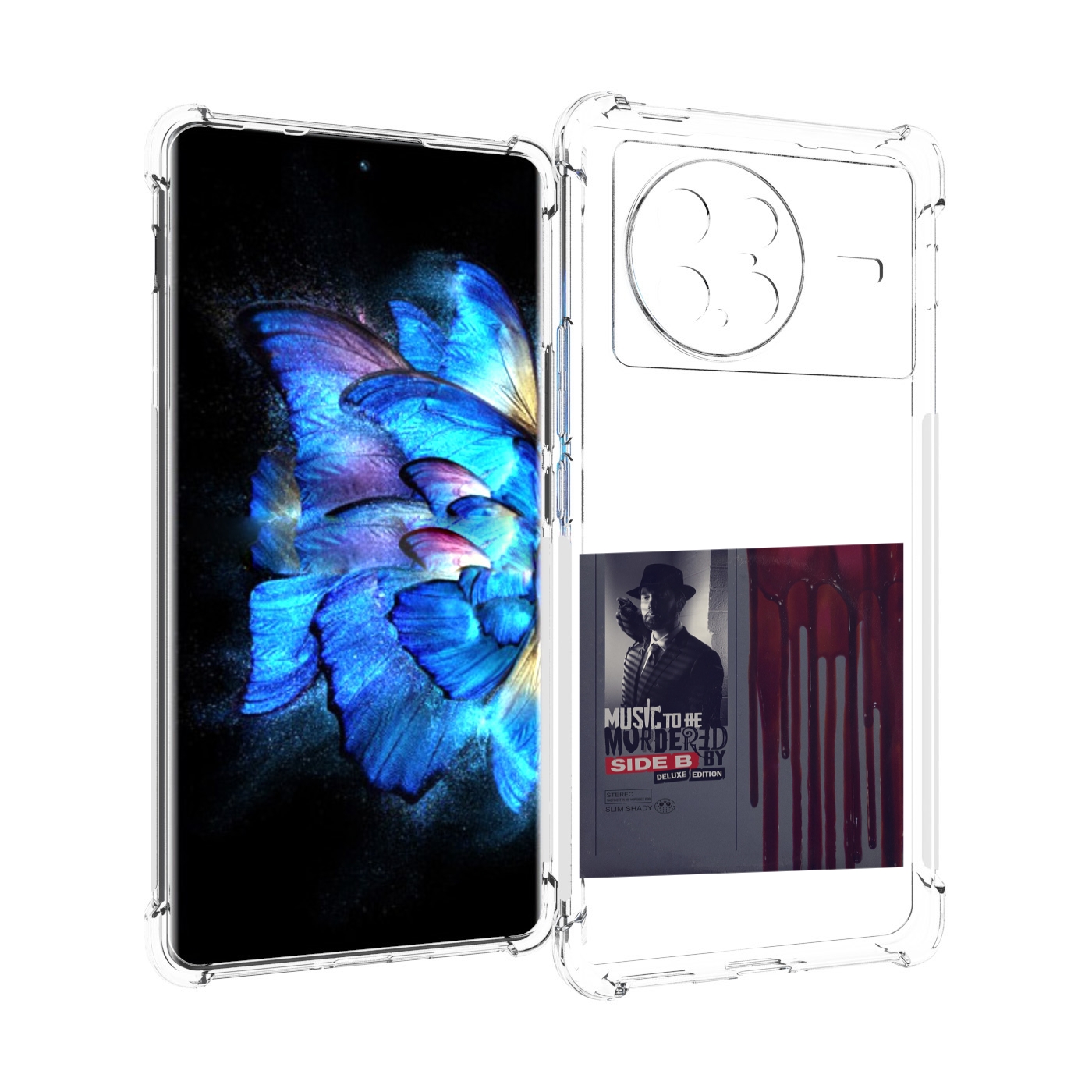 

Чехол MyPads Eminem MUSIC TO BE MURDERED BY для Vivo X Note 5G, Прозрачный, Tocco