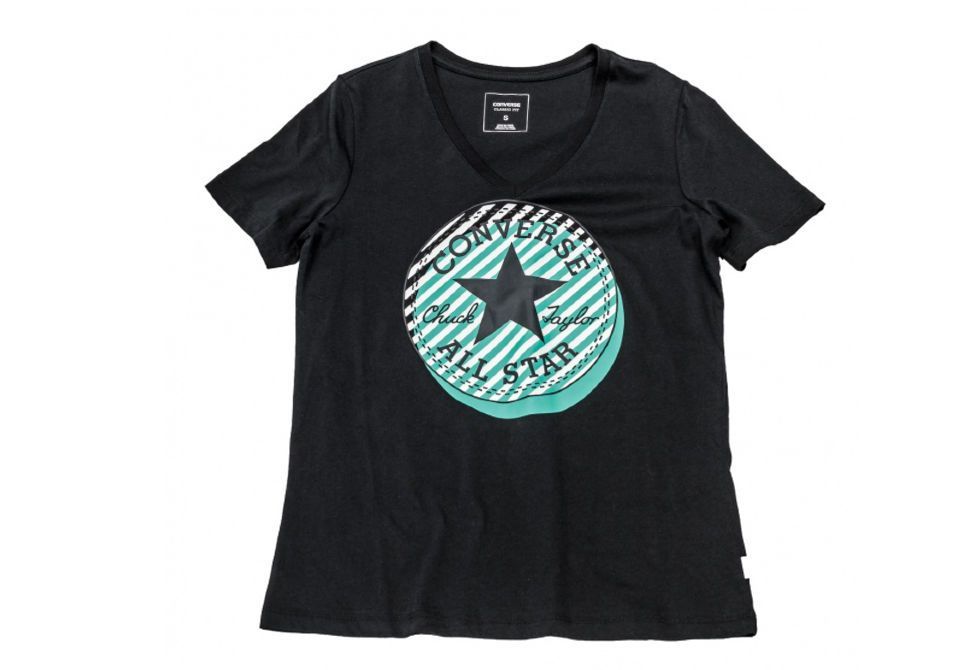 

Футболка женская Converse 10020164484 черная XS, 10003584001