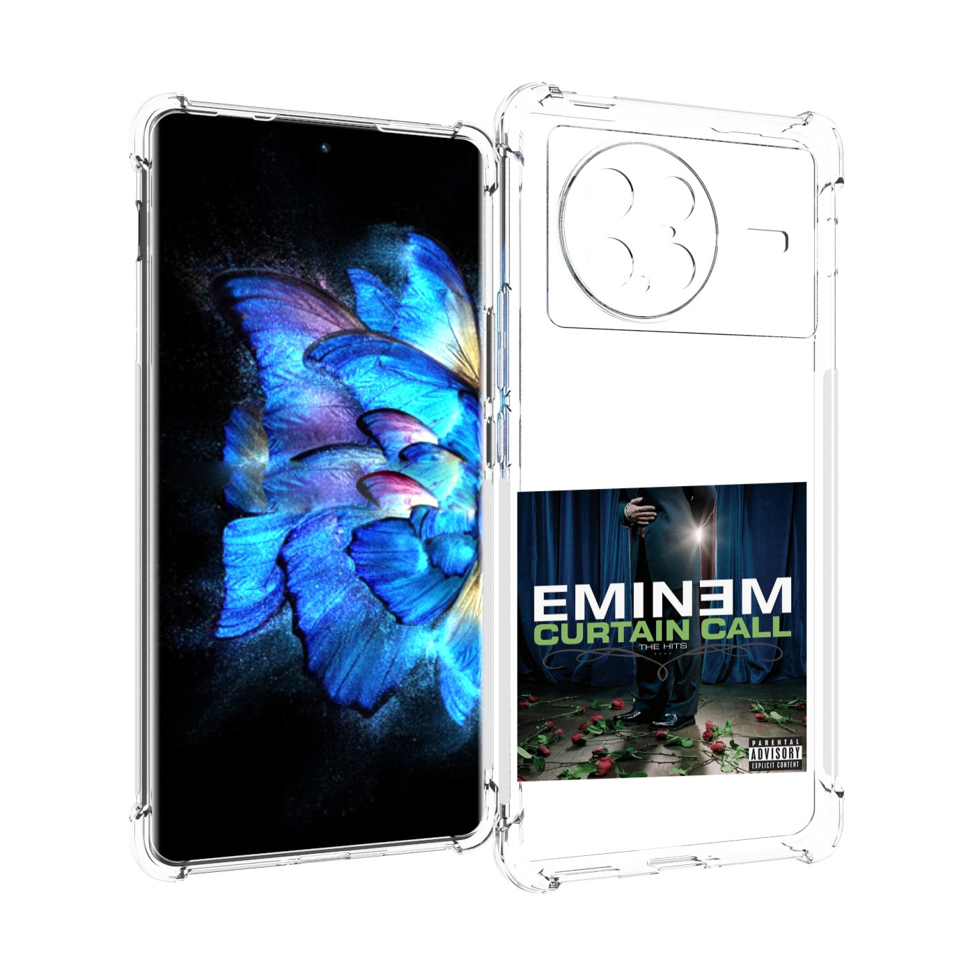 

Чехол MyPads Eminem CURTAIN CALL, THE HITS для Vivo X Note 5G, Прозрачный, Tocco